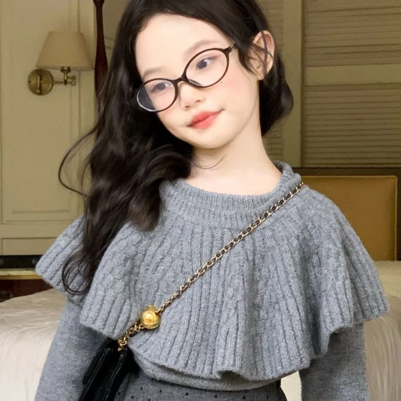 Baby Clothing Designer - Suéter Infantil Feminino 2026 Outono Inverno