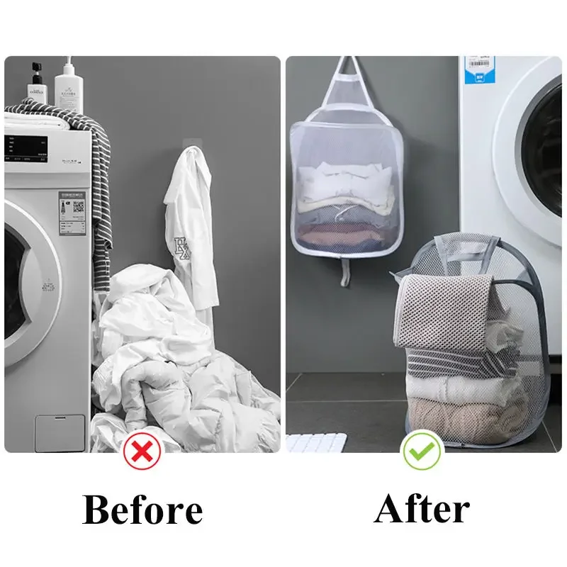Dobrável Mesh Pendurado Cesta  - Baby Clothing Hamper avaliação e preço