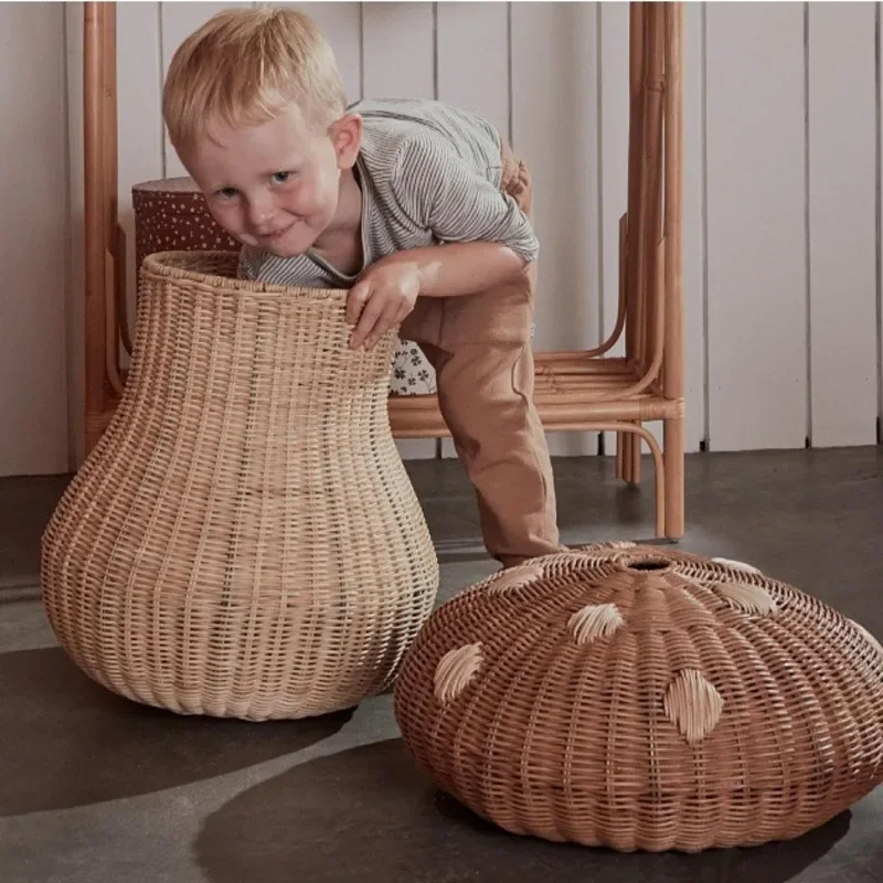 Nordic vento rattan tecido em  - Baby Clothing Hamper avaliação e preço