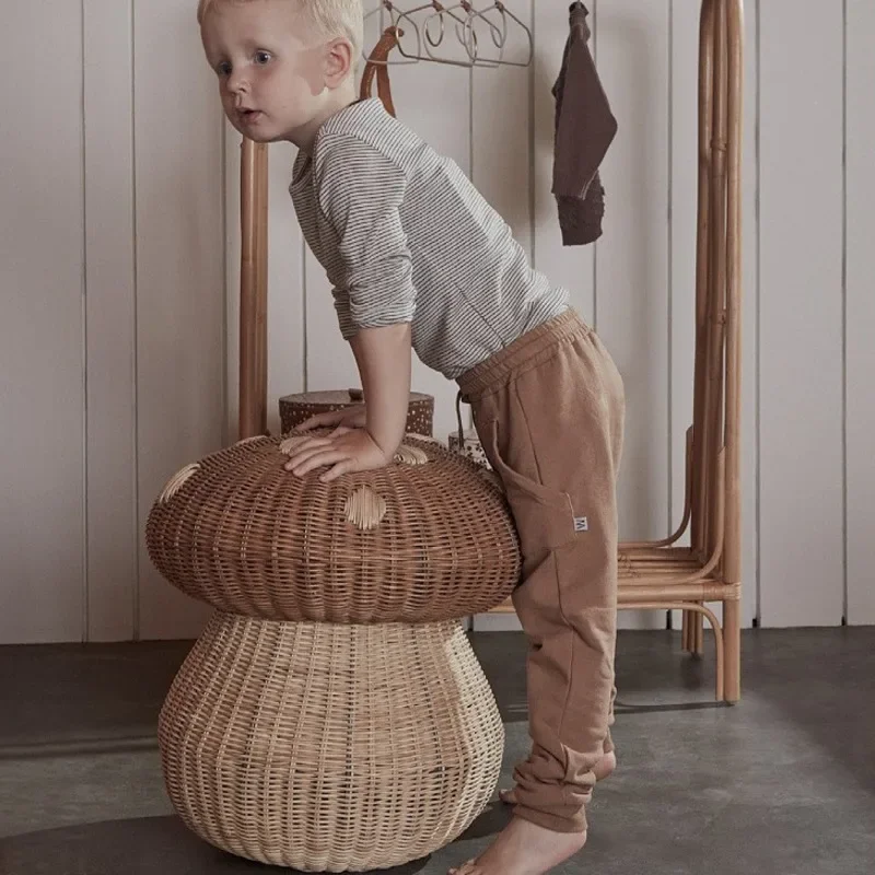 Nordic vento rattan tecido em  - Baby Clothing Hamper avaliação e preço