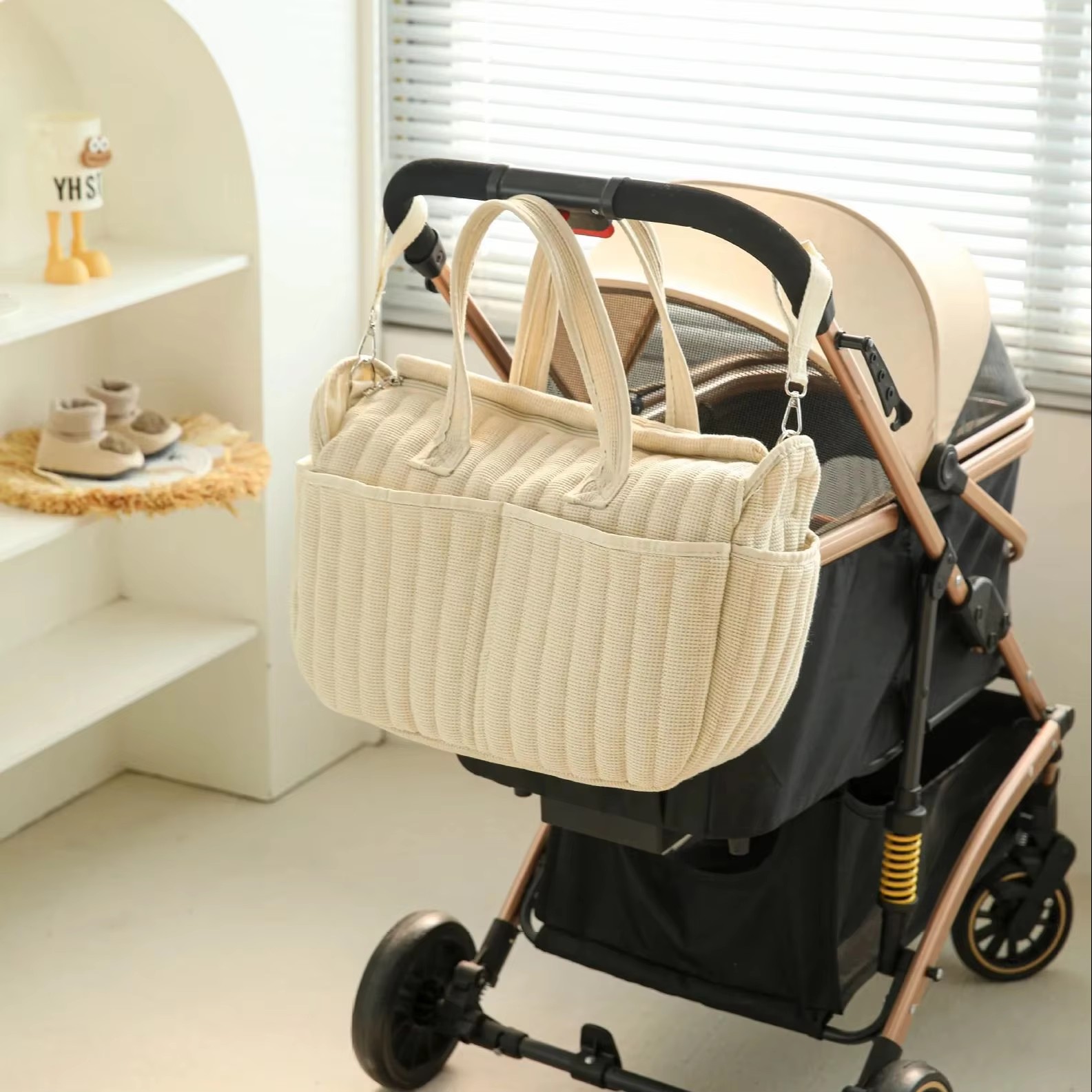 Moda saco de fraldas do bebê d - Baby Clothing Hamper avaliação e preço